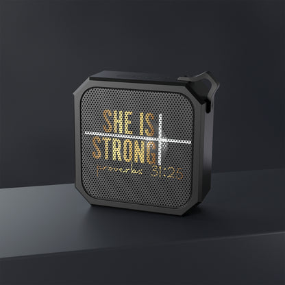 Blackwater Outdoor Bluetooth Speaker - She is strong Proverbs 3:25