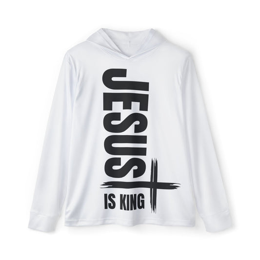 Hoodie - Jesus is King Religious Christian Men's Sports Warmup