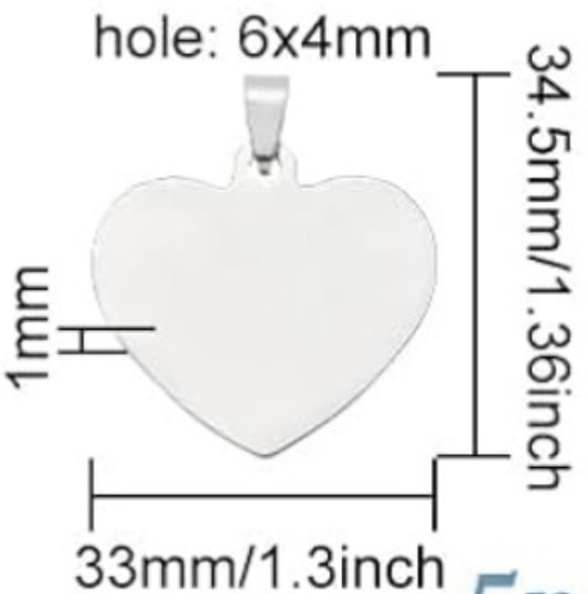 Heart Pendant Charms