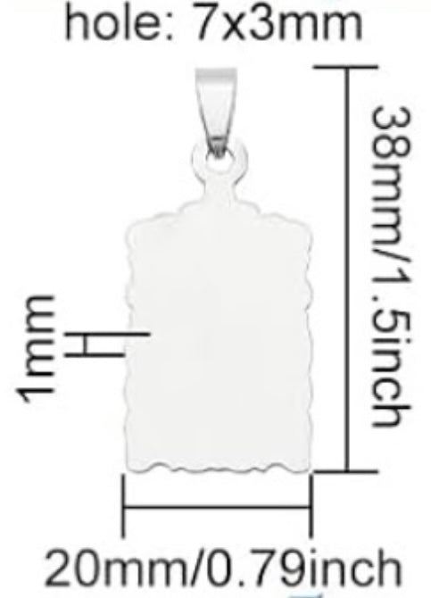 Rectangle Pendants Charms