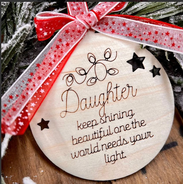 Daughter Christmas Ornament