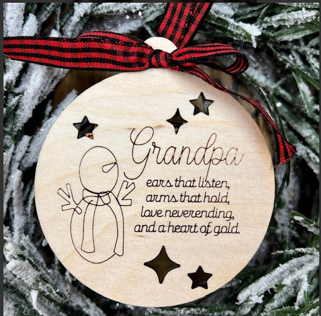 Grandpa Christmas Ornament