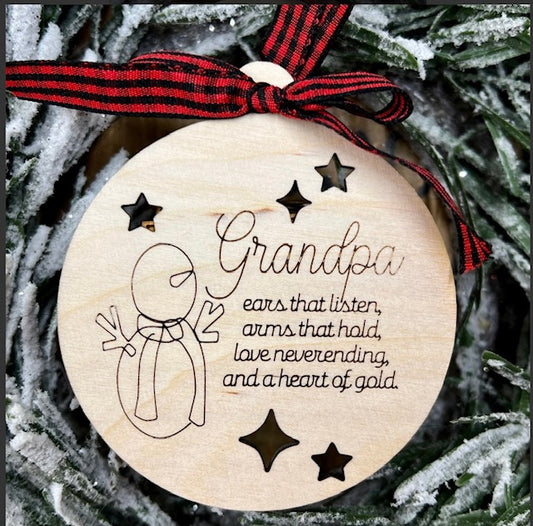 Grandpa Christmas Ornament