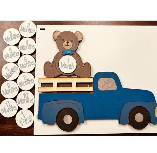 Baby Milestones Vintage Truck