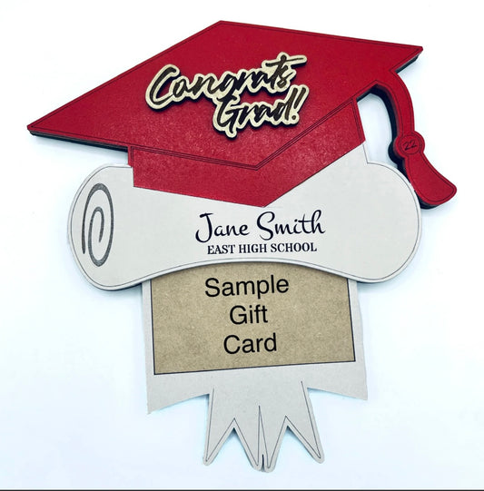 Graduation Cap Gift Card Holder With Hidden Insert